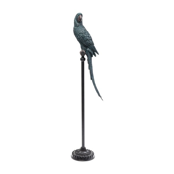 Statuetă decorativă în formă de papagal Kare Design, albastru - verde