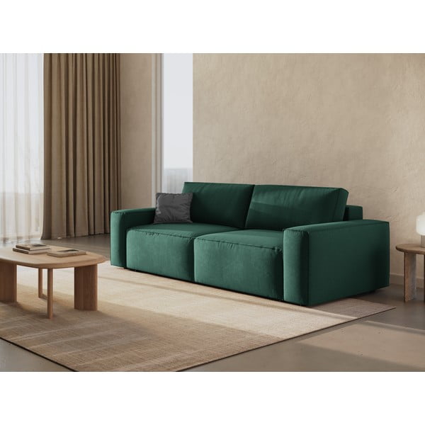 Canapea verde extensibilă 247 cm Jodie – Micadoni Home-image-1