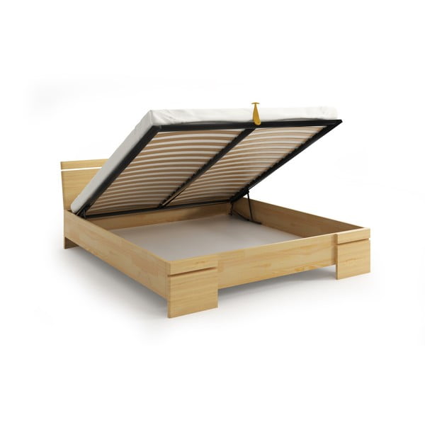 Pat dublu din lemn de pin, cu spațiu de depozitare, SKANDICA Sparta Maxi, 180 x 200 cm-image-4