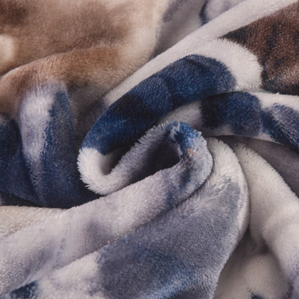 Lenjerie de pat mov din micropluș/cocolino pentru pat de o persoană 140x200 cm Riana – My House-image-1