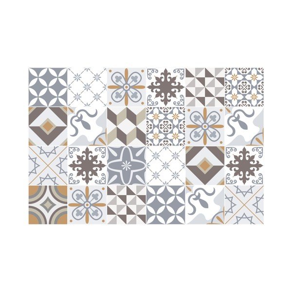 Set autocolante Ambiance Tiles Beige, 24 buc.-image-1