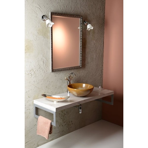 Baterie argintiu-lucioasă/aurie pentru chiuvetă înaltă Antea – Sapho-image-3