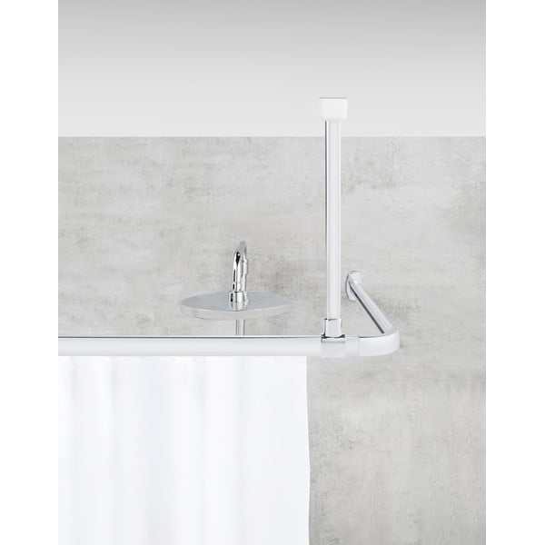 Suport de tavan pentru perdea de duș argintiu lucios Era – Wenko-image-1