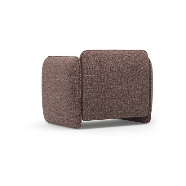 Fotoliu maro cu tapițerie din chenille Georgia – Micadoni -image-3