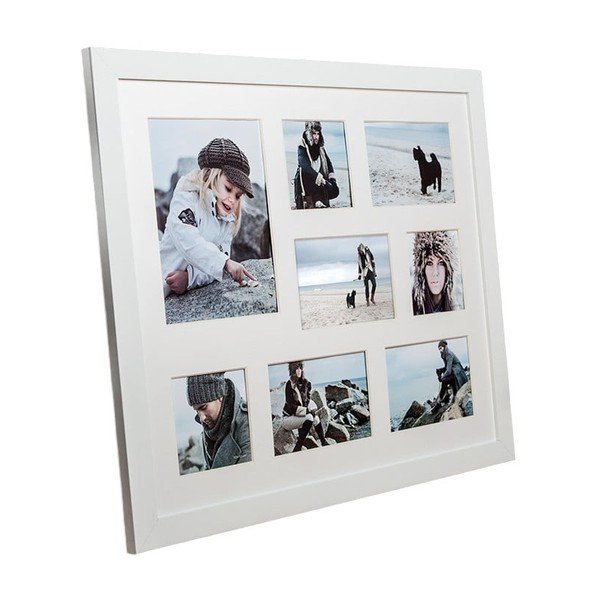 Ramă foto pentru 8 fotografii Styler Narvik, 51 x 41 cm, alb
