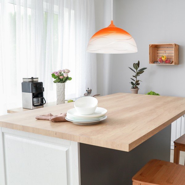 Lustră portocalie ø 30 cm Sfera – LAMKUR-image-3