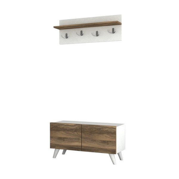 Dulap cu aspect de lemn de nuc pentru coridor Lores