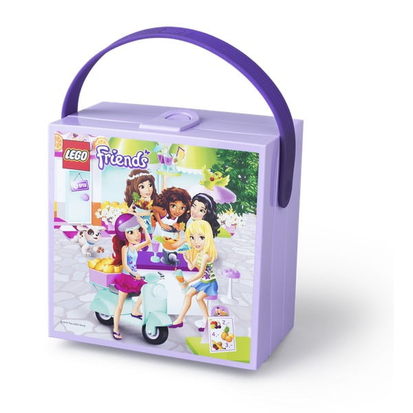 Cutie depozitare cu mâner LEGO® Friends, mov