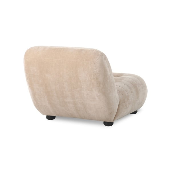 Fotoliu bej cu tapițerie din catifea Wyatt – Dutchbone-image-3