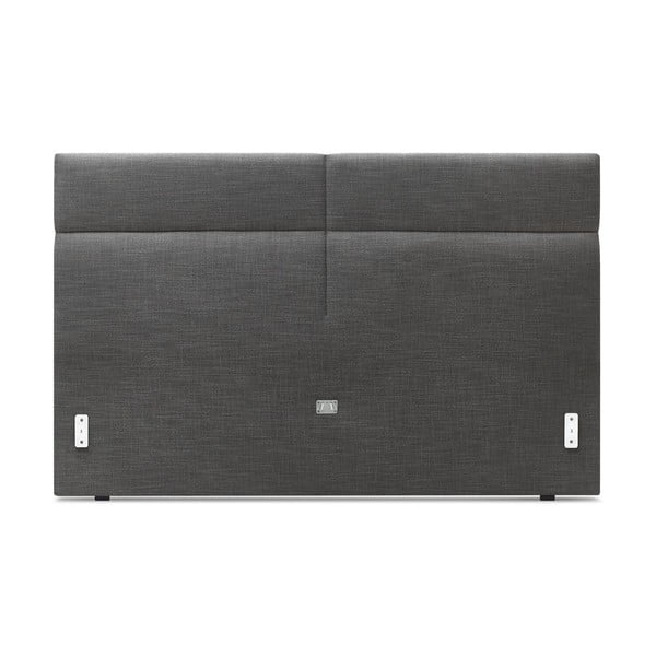 Pat matrimonial 180x200 cm negru tapițat cu somieră Elyna – Bobochic Paris-image-3