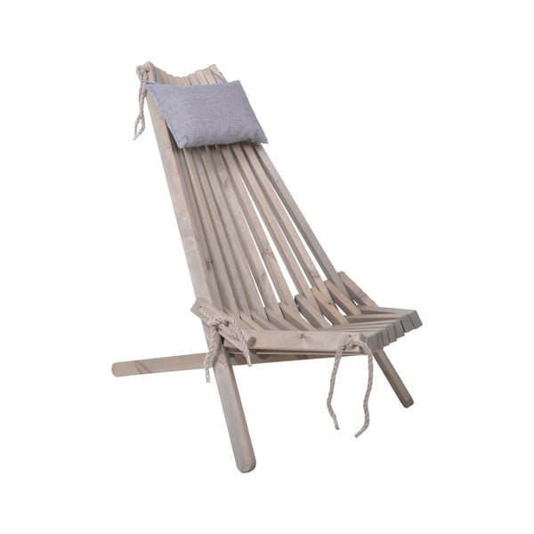 Fotoliu de grădină gri din lemn masiv Falun - Garden Pleasure