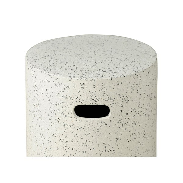 Măsuță auxiliară de grădină Bonami Selection Loris, ø 35 cm, alb-image-2