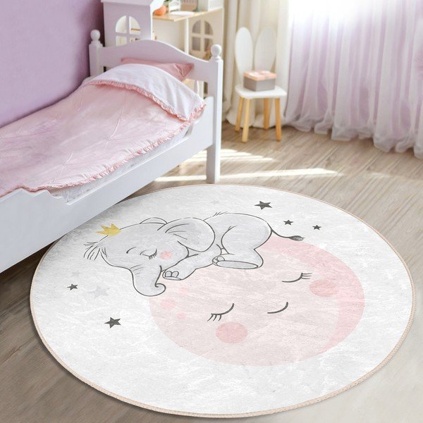 Covor pentru copii alb ø 120 cm Comfort – Mila Home-image-2