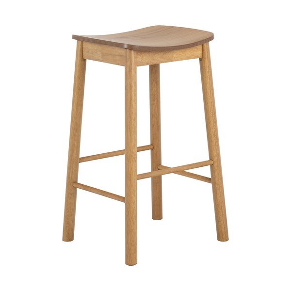 Scaun de bar în culoare naturală (înălțime șezut 74,5 cm) Barlow – Actona