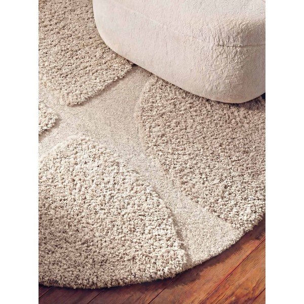 Covor crem țesut manual rotund ø 160 cm Lambeth Jasper – Ted Baker-image-2