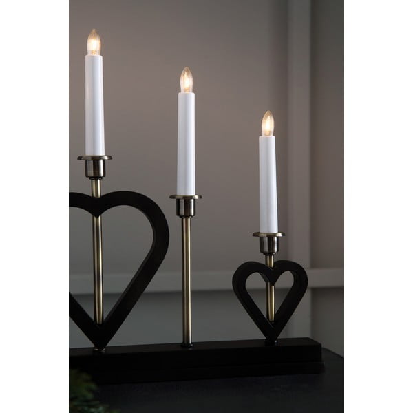 Decorațiune luminoasă de Crăciun neagră Melissa – Markslöjd-image-1