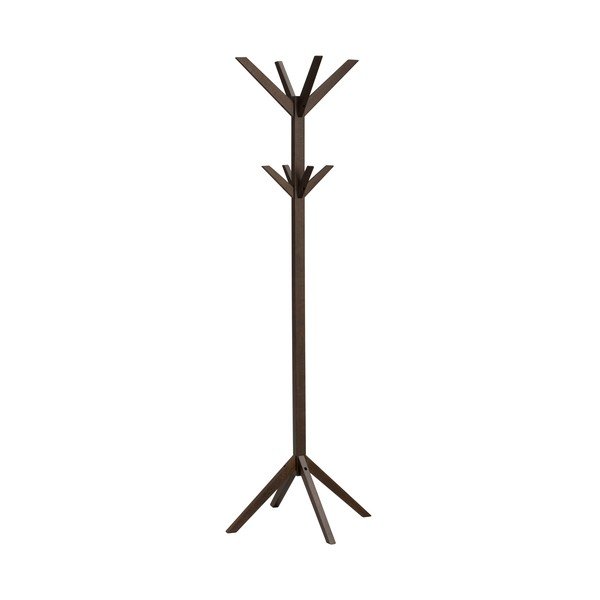 Suport pentru haine în culoare naturală închisă din lemn de stejar 59x178x59 cm Confetti – Rowico