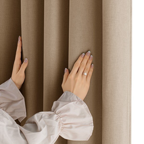 Draperie bej dimout (semi-opacă) Calisto – Filumi-image-4
