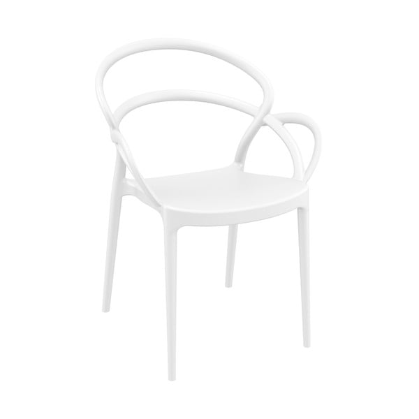Set 4 scaune de grădină Resol Mila, alb