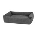 Pat  gri închis pentru câini din material bouclé 71x91 cm Senso Graphite M – MiaCara