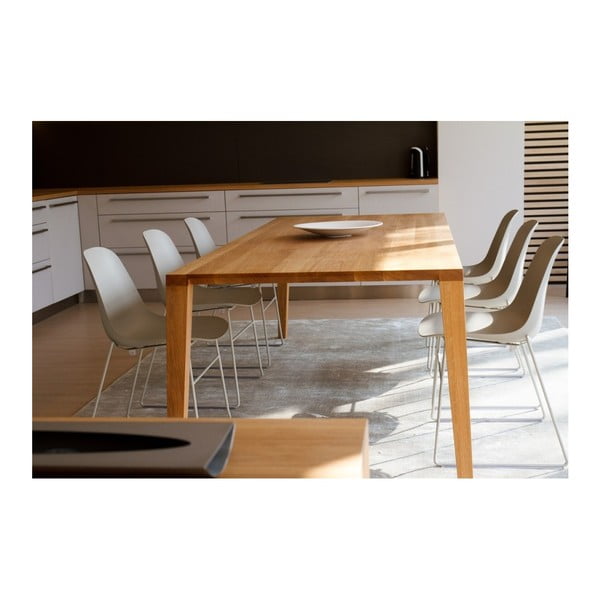 Masă pentru sufragerie, din lemn masiv de stejar Javorina Ka, 220 cm-image-4