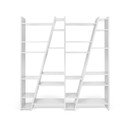 Bibliotecă TemaHome Delta, alb mat