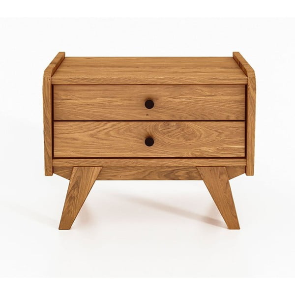 Noptieră din lemn de stejar Retro 1 - The Beds-image-2