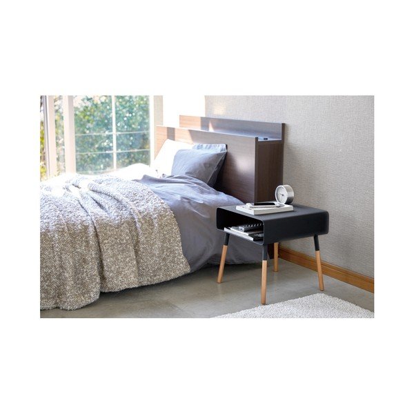 Masă auxiliară YAMAZAKI Plain, înălțime 35 cm, negru-image-3