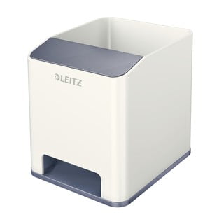 Suport de creioane Leitz WOW, alb-gri