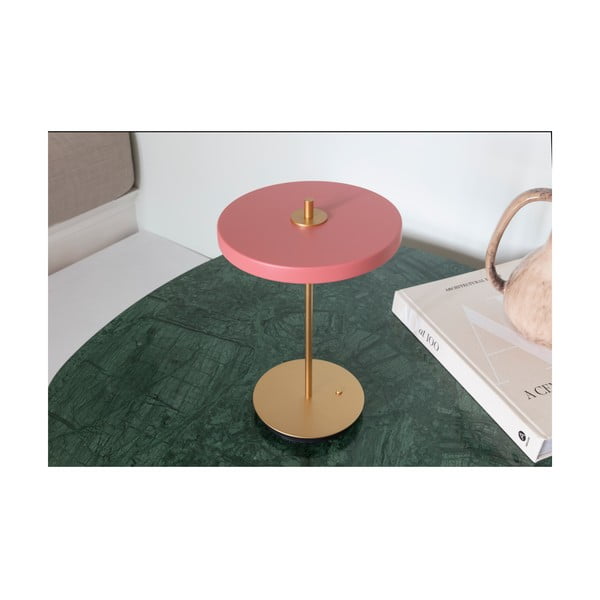 Veioză roz LED cu intensitate reglabilă cu abajur din metal (înălțime 31 cm) Asteria Move – UMAGE-image-3