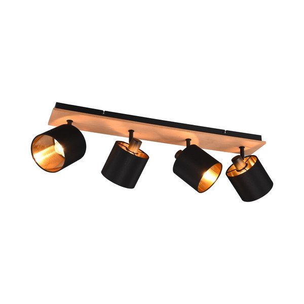 Spot negru/în culoare naturală ø 12 cm Tommy – Reality-image-4