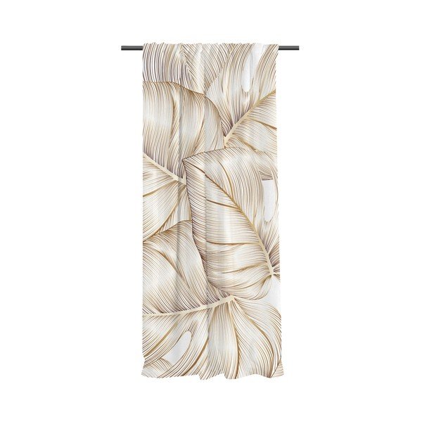 Draperie aurie din bumbac satinat 110x170 cm Golden Leaves – Butter Kings