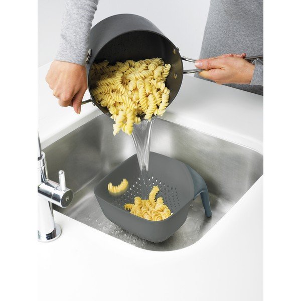 Strecurătoare Square Colander, medie, gri -image-2