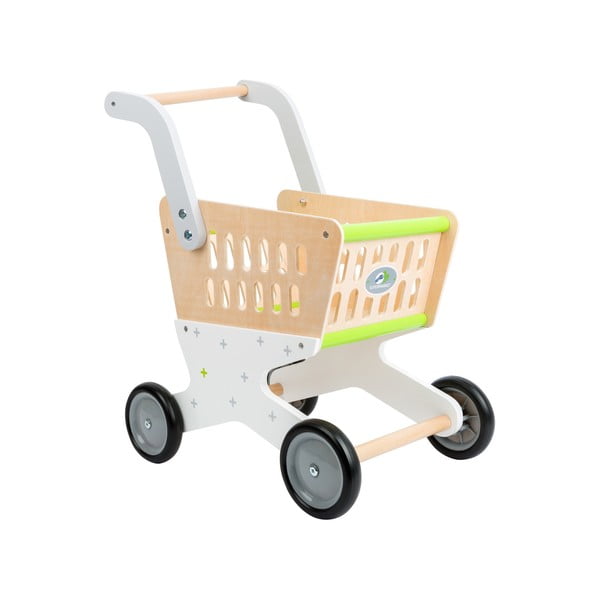 Cărucior de cumpărături din lemn pentru copii Legler Shopping-image-3