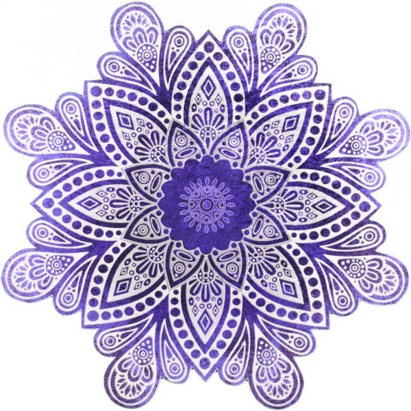 Covor Vitaus Lassica Azul, ⌀ 80 cm-image-1