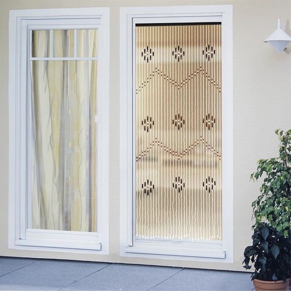 Draperie în culoare naturală din bambus 90x200 cm cu prindere la ușă – Maximex-image-2