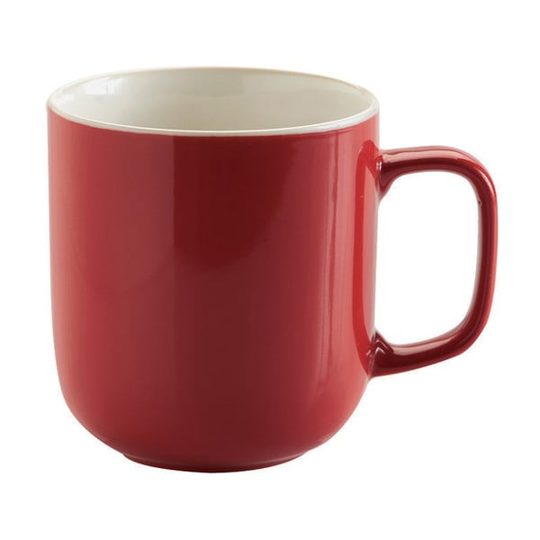 Cană din ceramică Prince & Kensington Cacao, 400 ml, roşu-image-1