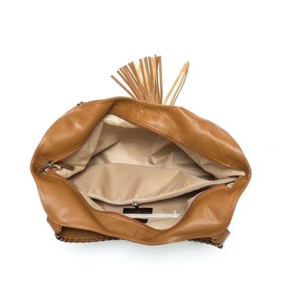 Geantă din piele Isabella Rhea no. 1187, maro cognac-image-4