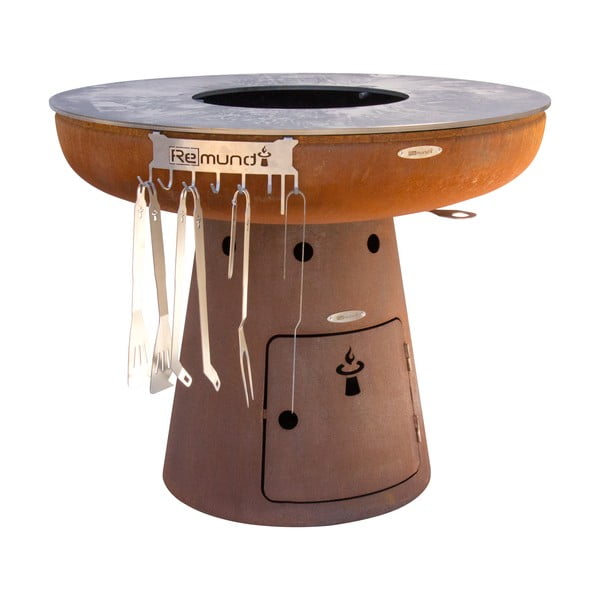 Grătar pe cărbuni ø 102 cm Nero L – Remundi-image-3