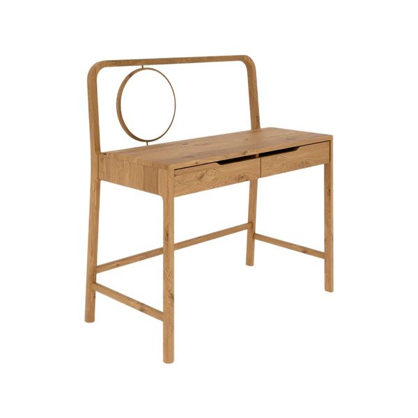 Masă de machiaj din lemn   de stejar 57x110 cm Twig – The Beds