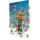 Felicitări 5 buc.  cu model de Crăciun Treehouse  – Roger la Borde