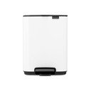 Coș de gunoi alb cu pedală din oțel 4 l Bo – Brabantia