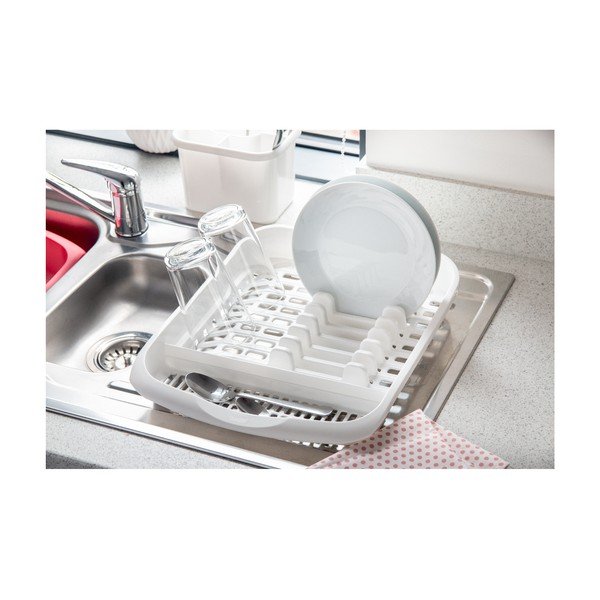 Scurgător vase pentru farfurii Addis Signature, 39,5 x 33 cm, alb-image-2