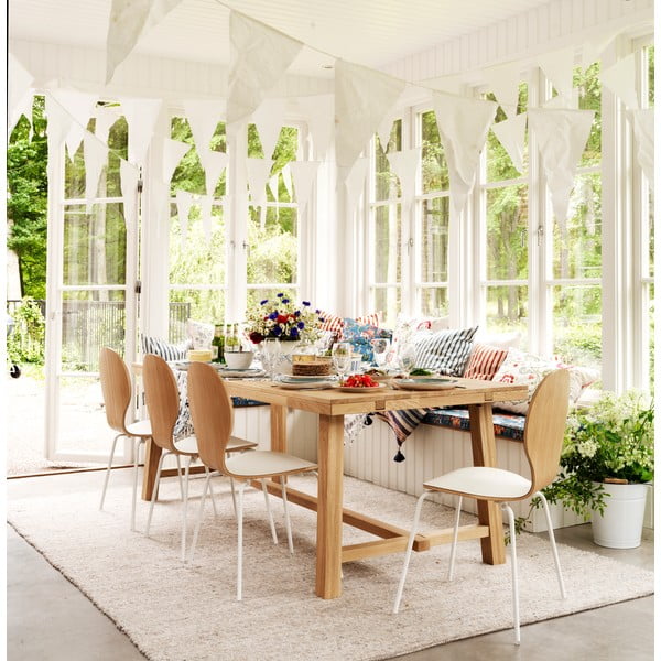 Masă de dining din stejar lustruit Rowico Brooklyn, 220 x 95 cm-image-1