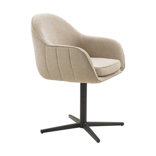 Set de scaune de sufragerie gri deschis cu cotiere 2 buc. tapițat Tamera – House Nordic-image-2