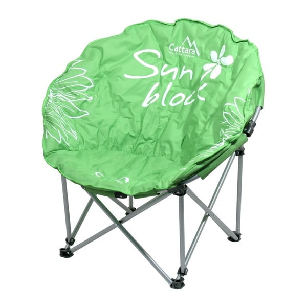 Scaun pliabil pentru camping Cattara Flowers, verde