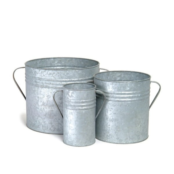 Set 3 ghivece metalice Garden Trading Planters