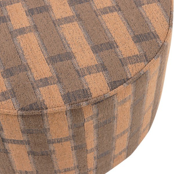 Puf roz/maro cu tapițerie din chenille Sarli – WOOOD-image-2