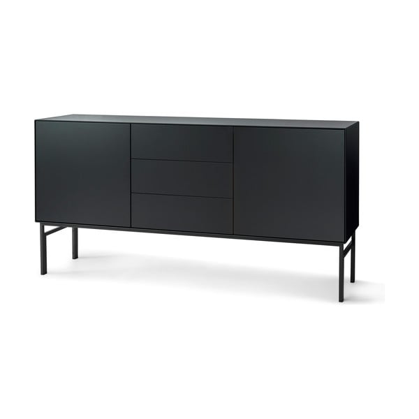 Comodă joasă neagră cu sertare 180x89 cm Edge by Hammel - Hammel Furniture