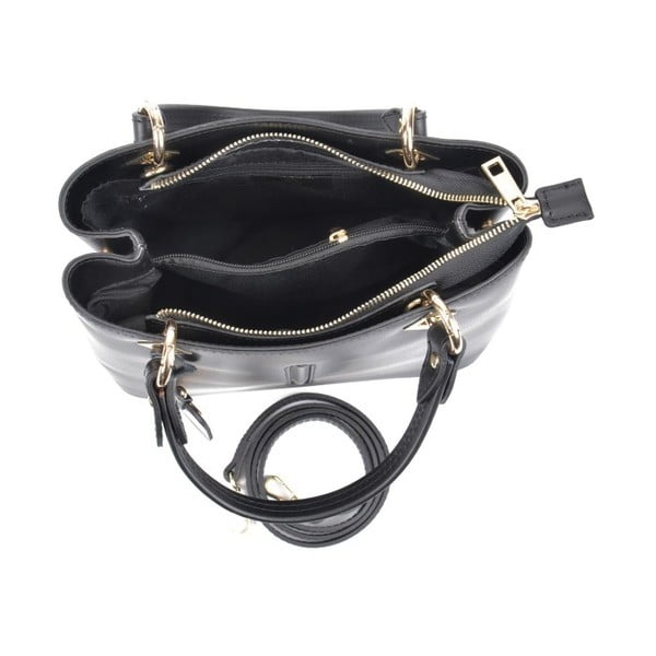 Geantă din piele Roberta M Salma Nero, negru-image-2